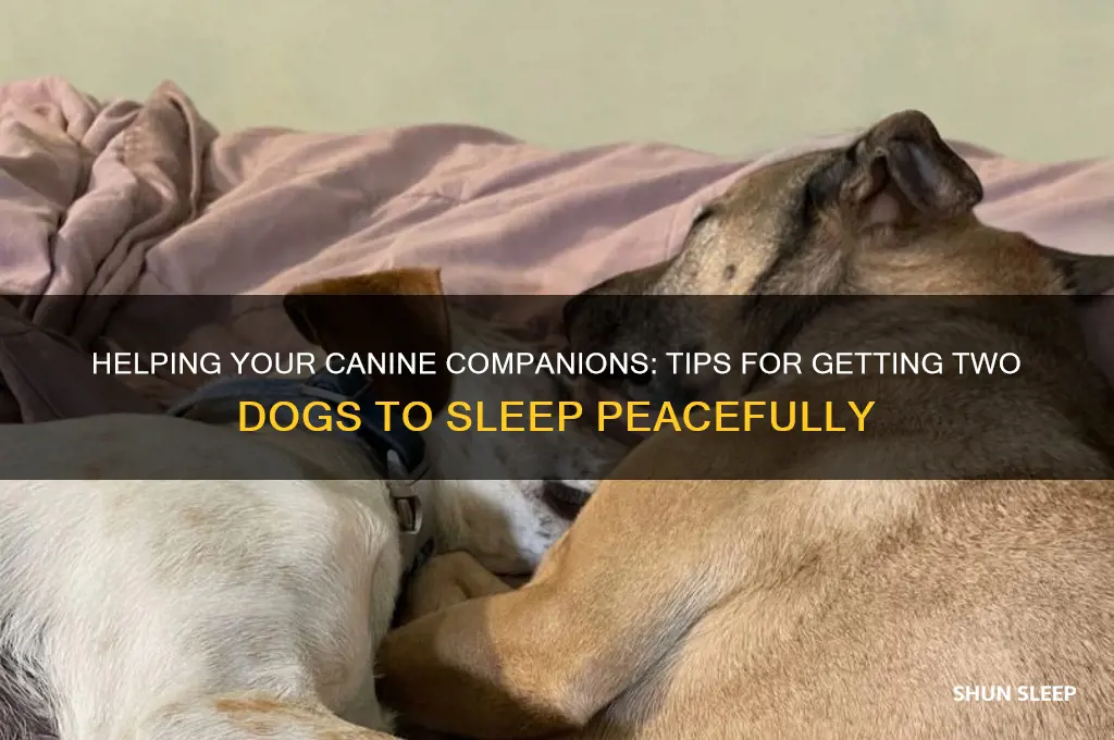 how to get two dogs to sleep