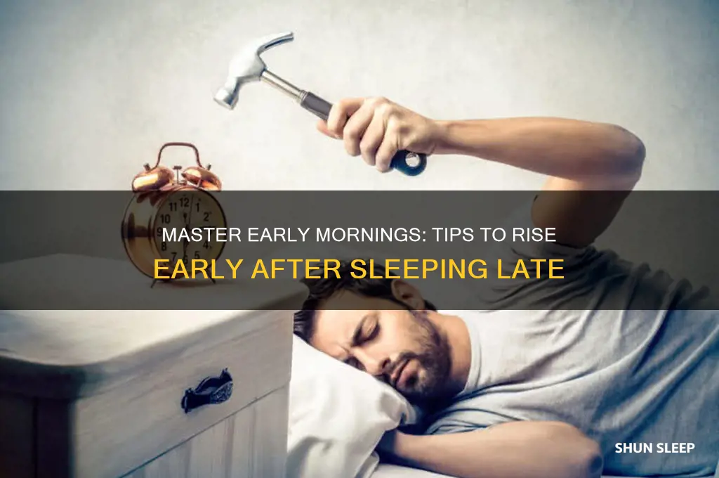 how to get up early after sleeping late