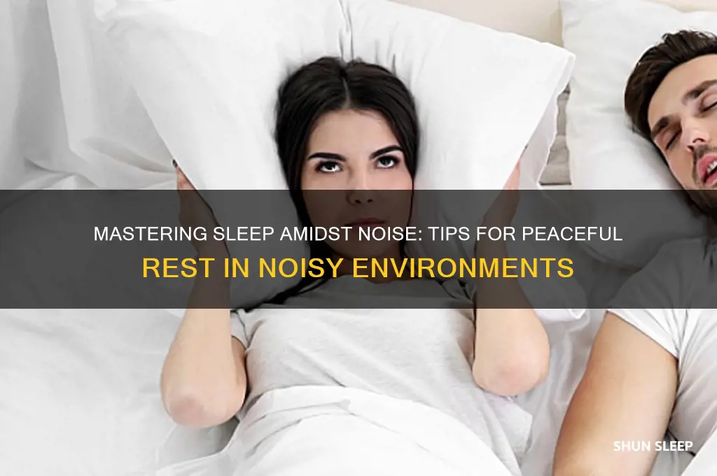 how to get used to noise when sleeping
