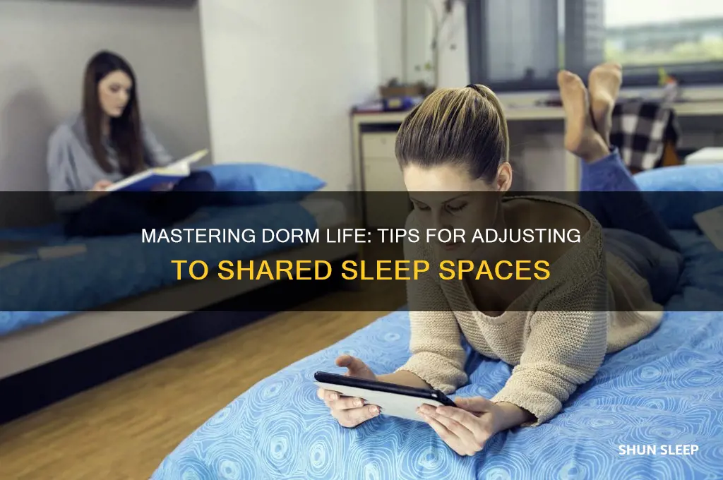 how to get used to sleeping in a dorm