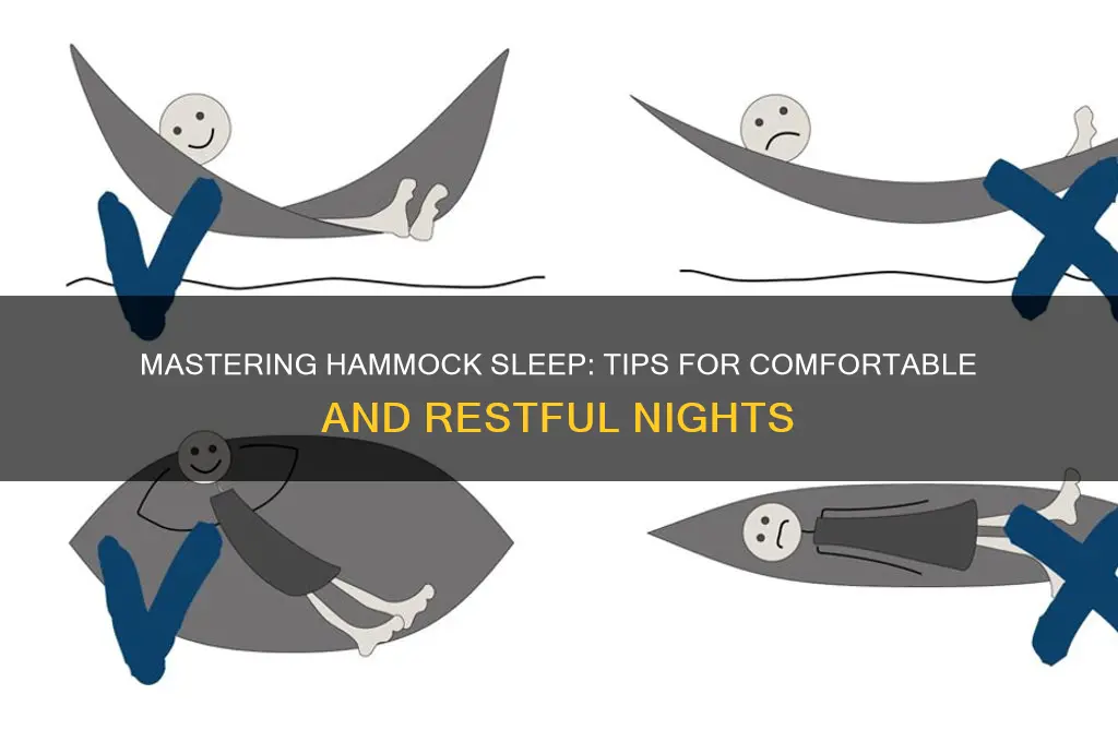 how to get used to sleeping in a hammock