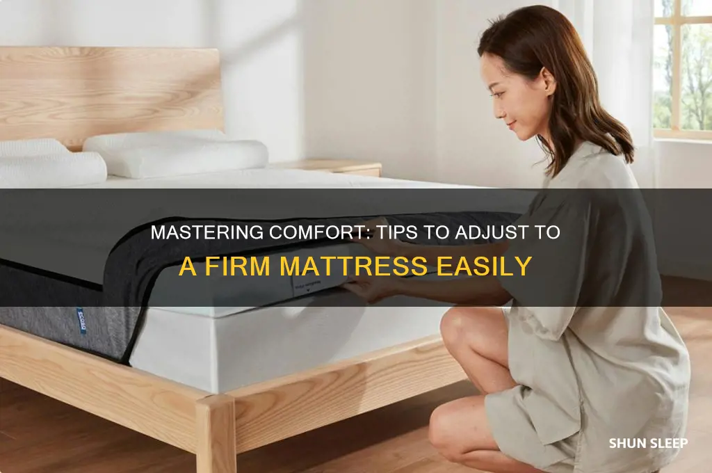 how to get used to sleeping on firm mattress