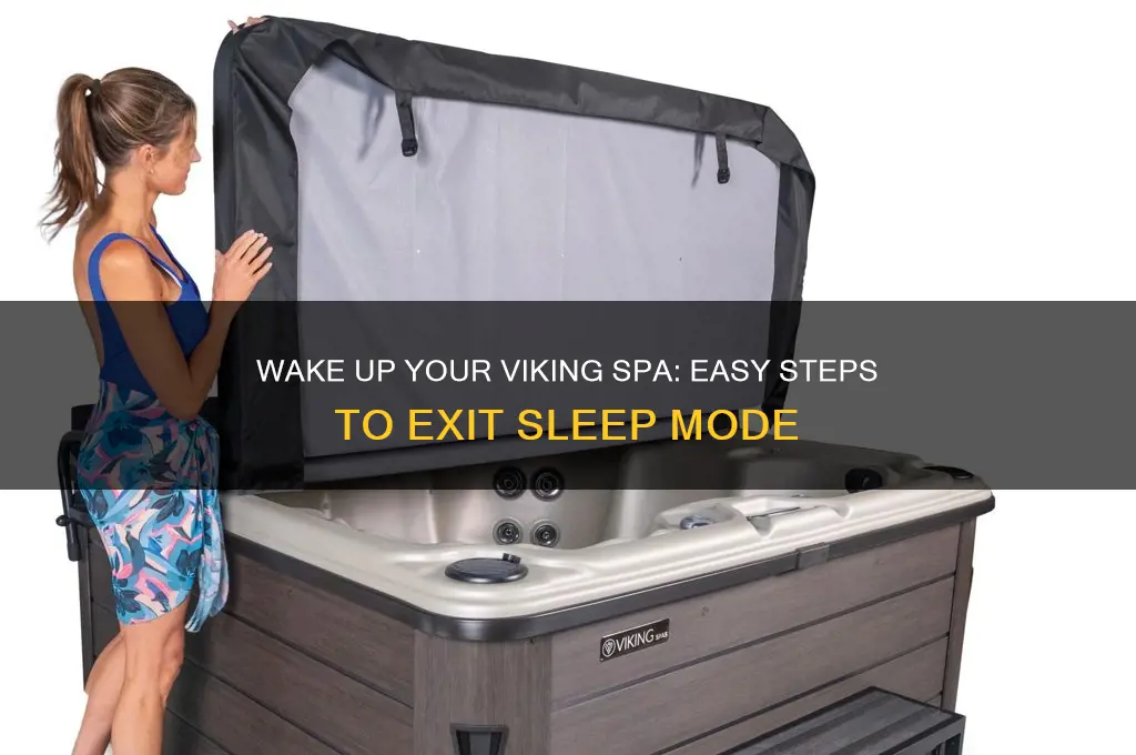 how to get viking spa out of sleep mode