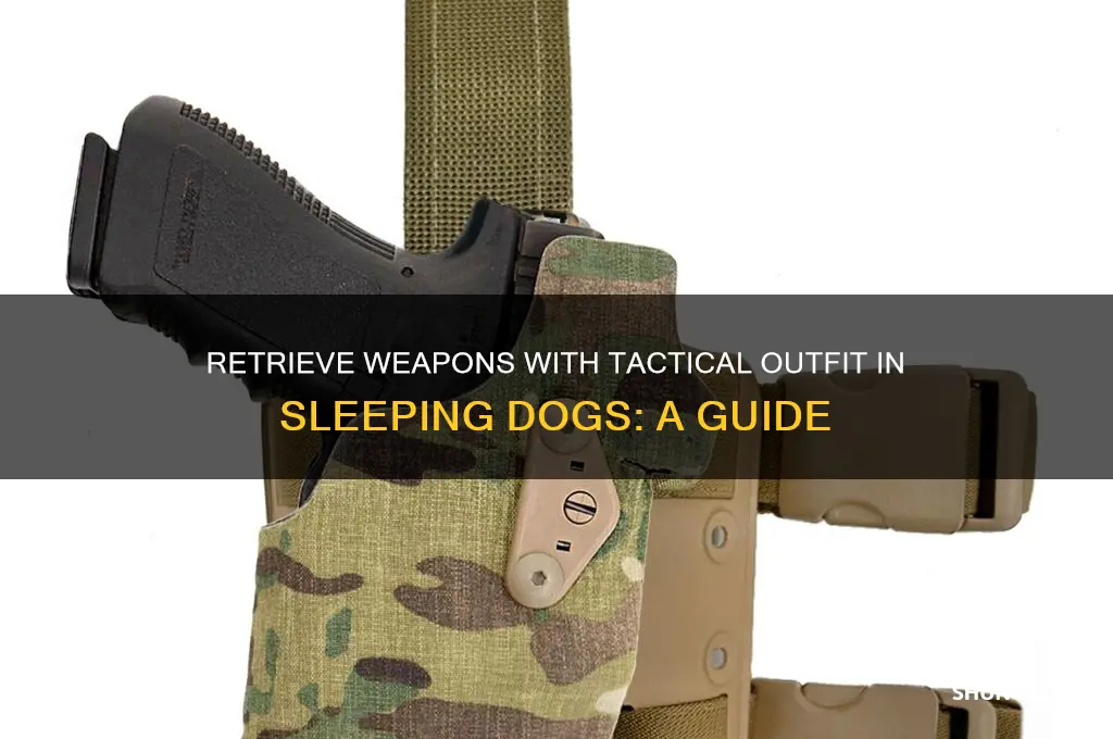 how to get weapon back with tactical outfit sleeping dogs