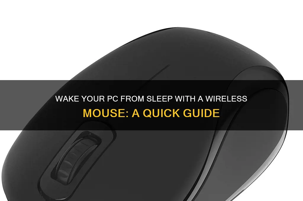 how to get wireless mouse to wake comp from sleepo