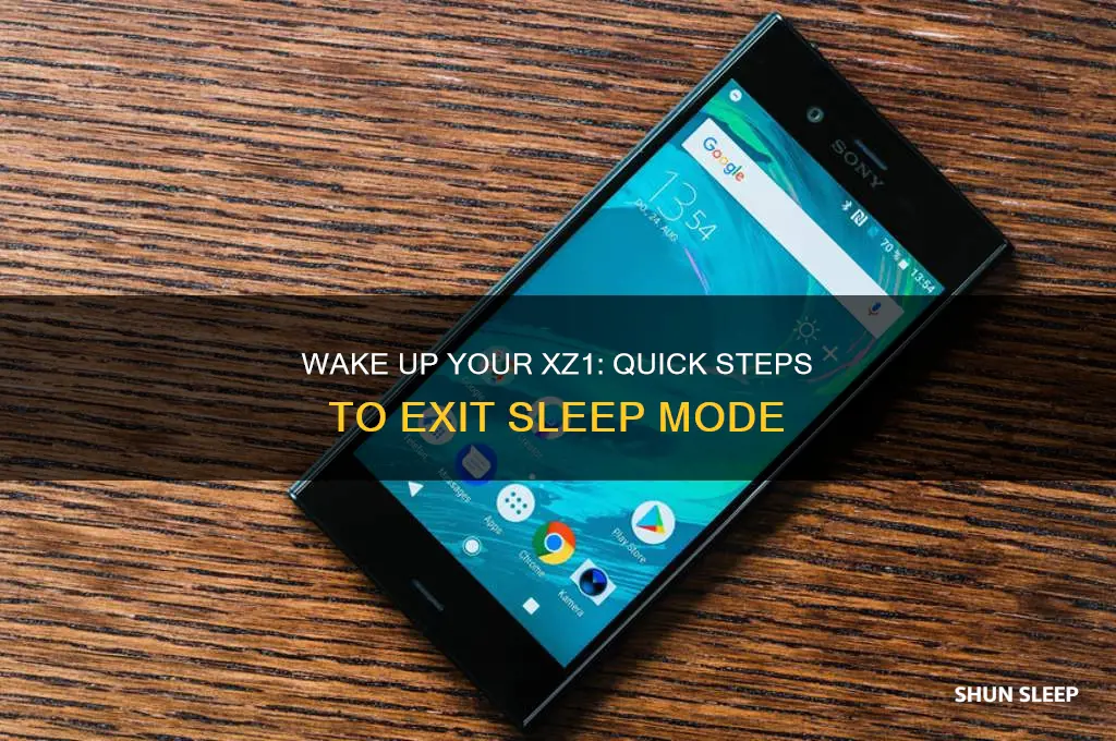 how to get xz1 off sleep mode