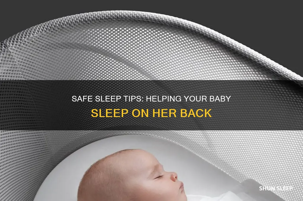 how to get your baby to sleep on her back