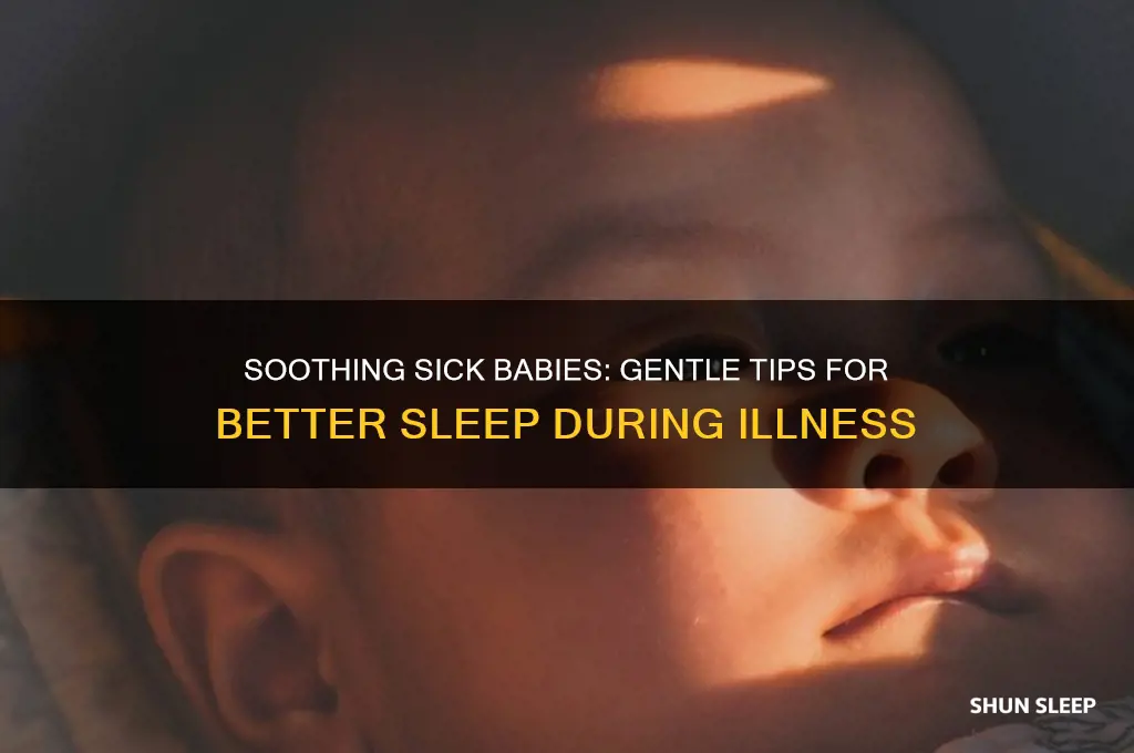 how to get your baby to sleep when sick