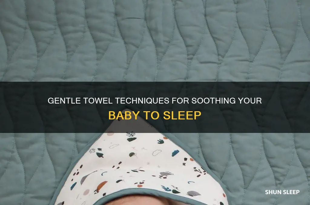 how to get your baby to sleep with a towel