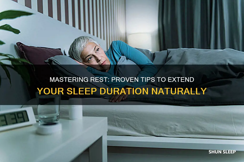 how to get your body to sleep longer