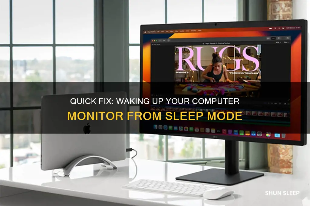 how to get your computer monitor off sleep mode