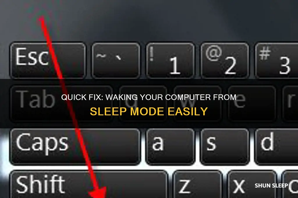 how to get your computer of of sleep mode