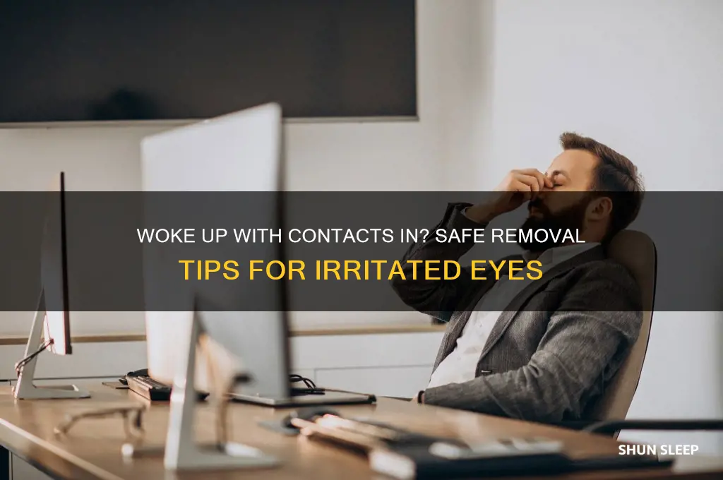 how to get your contacts out after sleeping in them