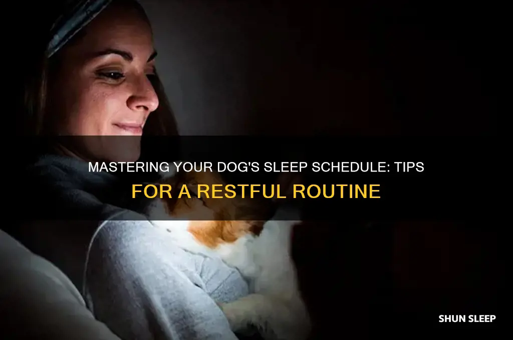 how to get your dog on a sleep schedule