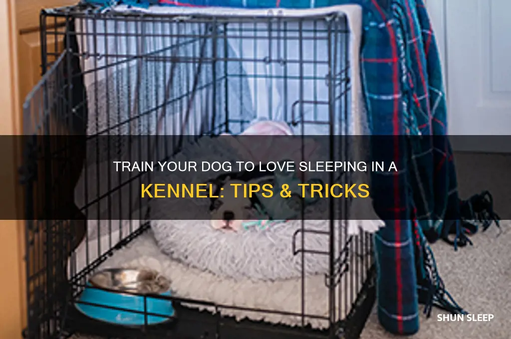 how to get your dog to sleep in a kennel