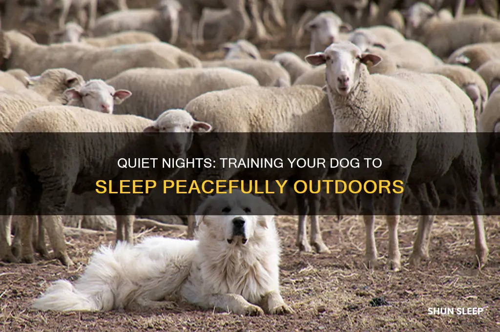 how to get your dog to sleep quietly outside