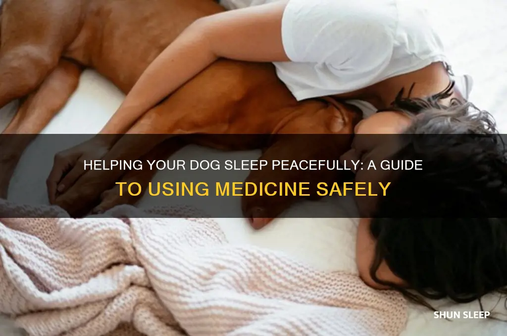 how to get your dog to sleep with medicine