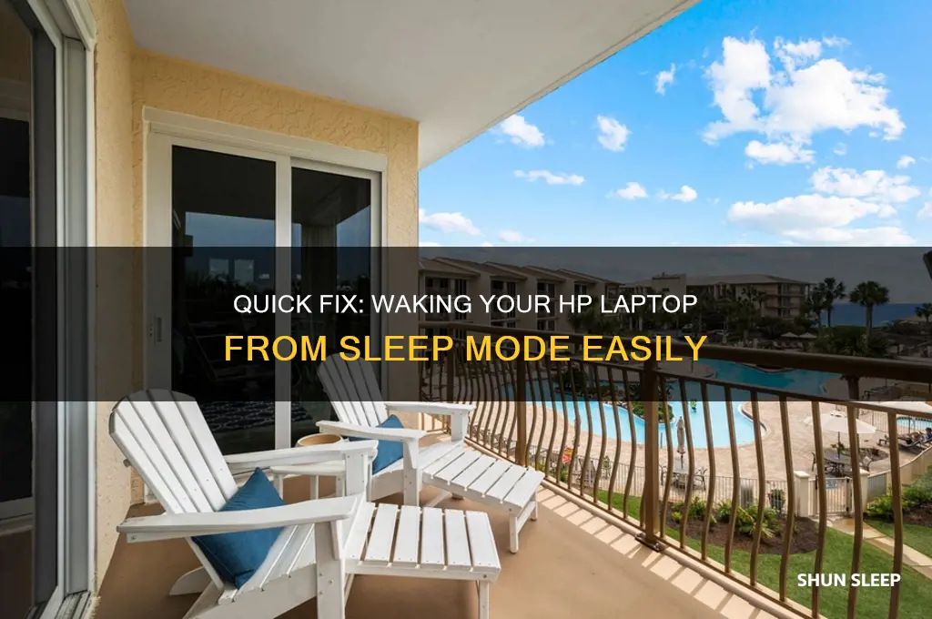 how to get your hp laptop out of sleep mode