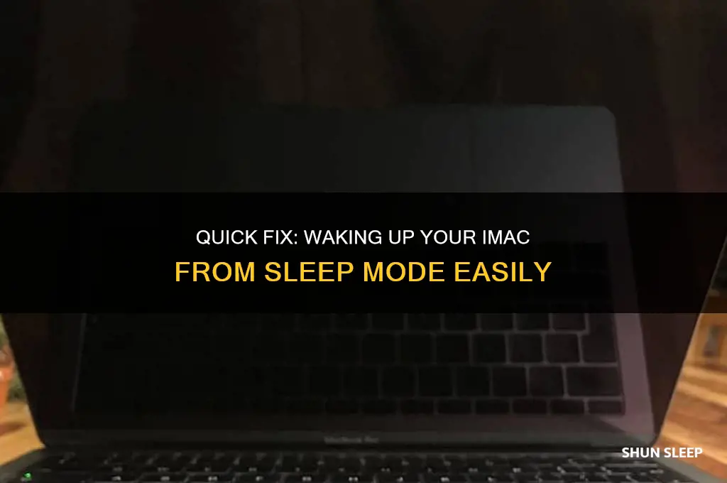 how to get your imac out of sleep mode