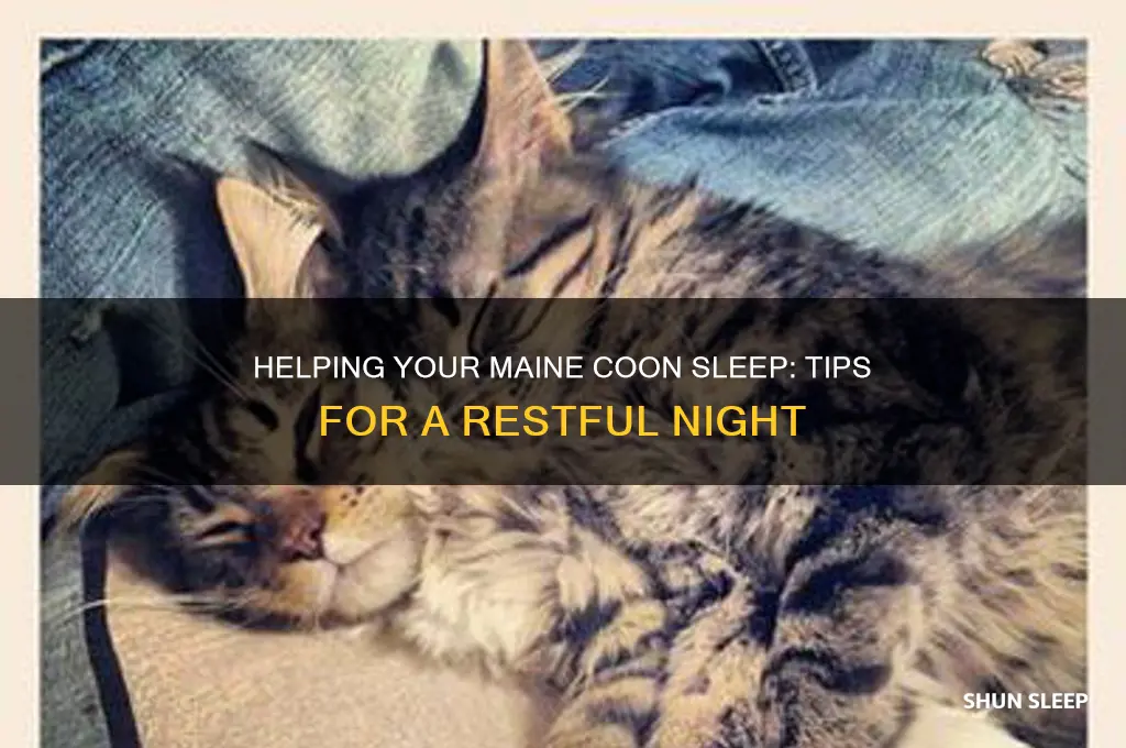 how to get your maine coon to sleep