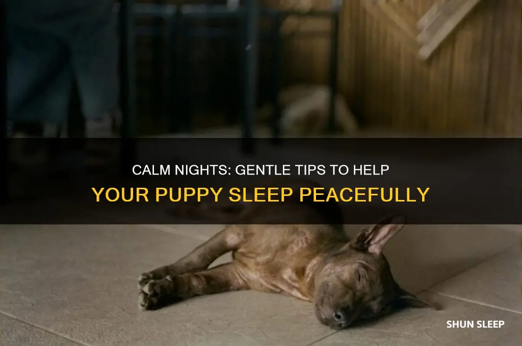how to get your new puppy to go to sleep