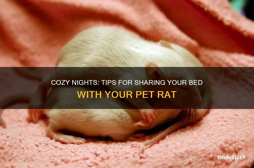 how to get your pet rat to sleep with you