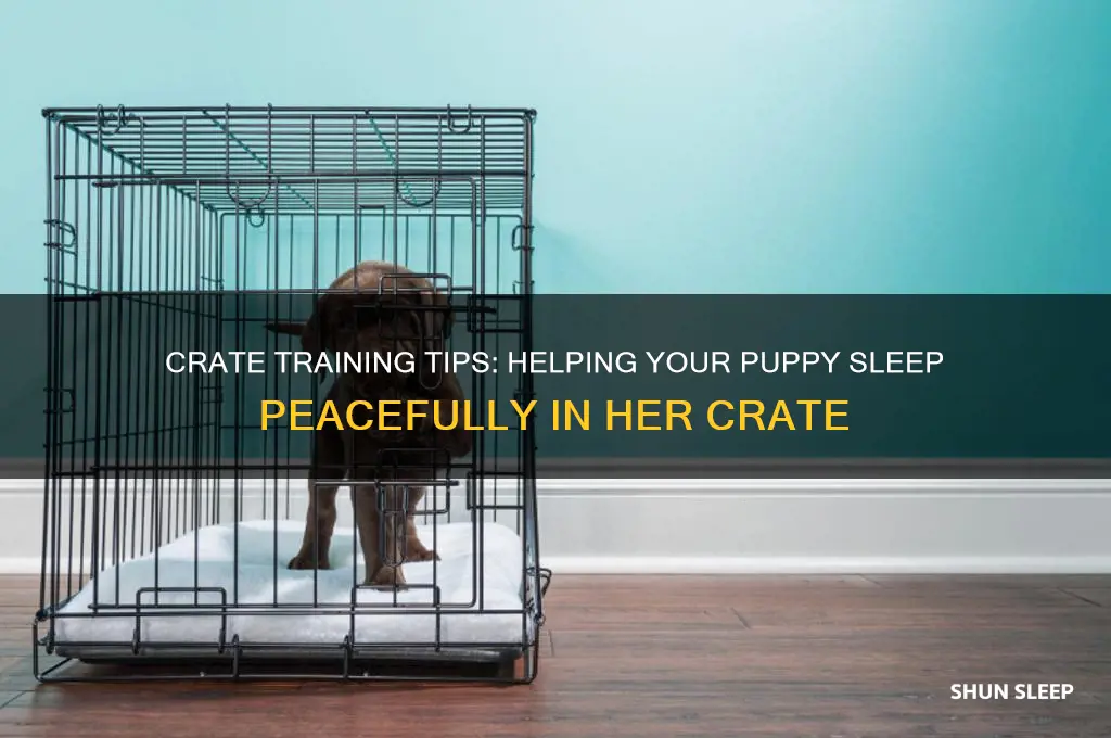 how to get your puppy to sleep in her crate