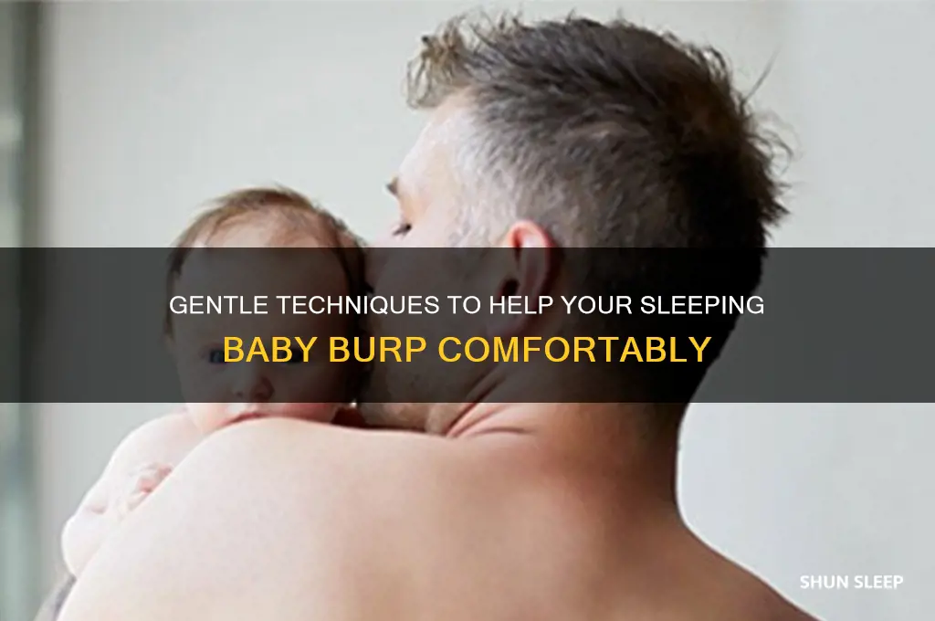how to get your sleeping baby to burp
