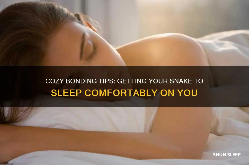 how to get your snake to sleep on you