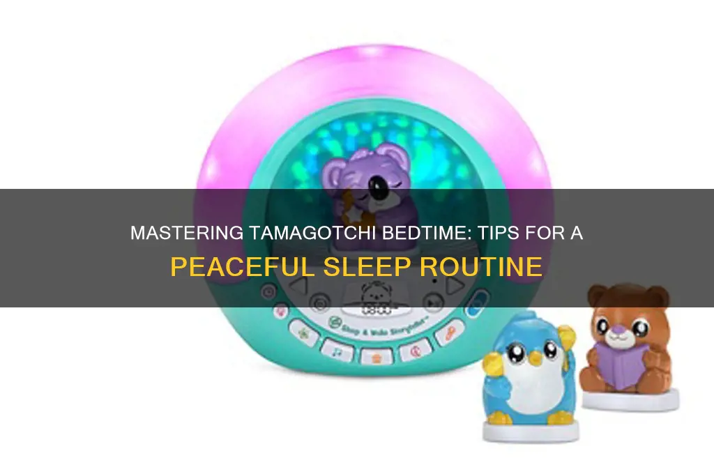 how to get your tamagotchi to sleep