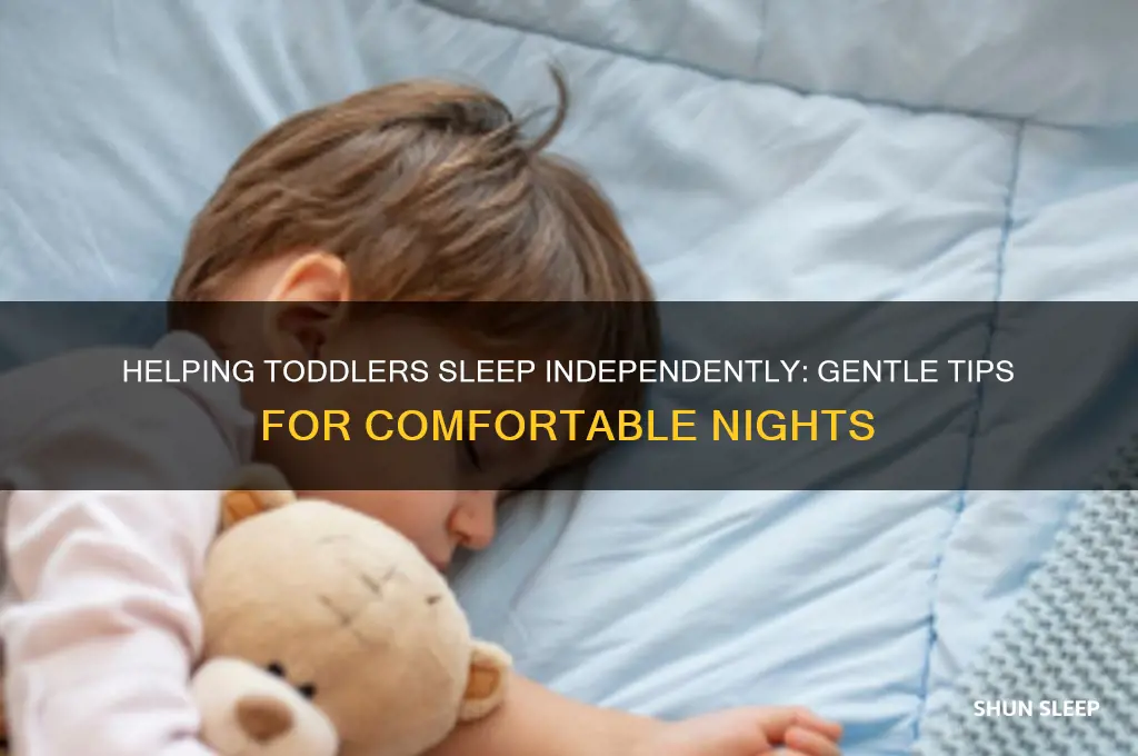 how to get your toddler comfortable sleep by herself