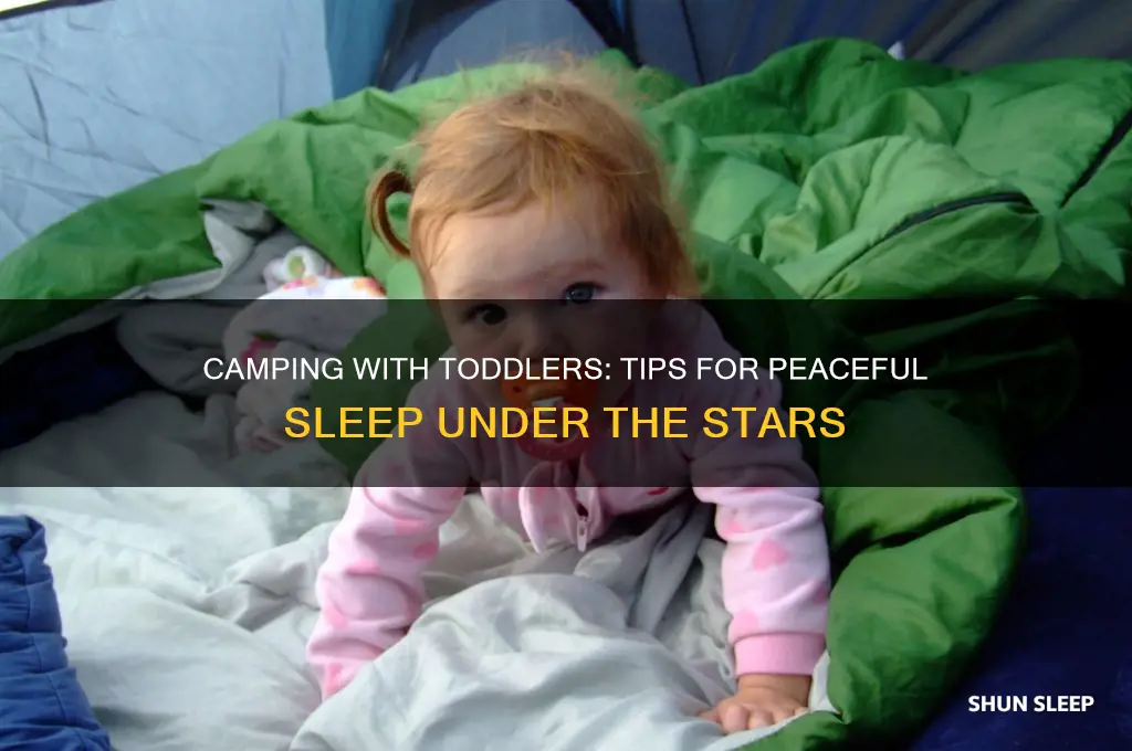 how to get your toddler to sleep while camping