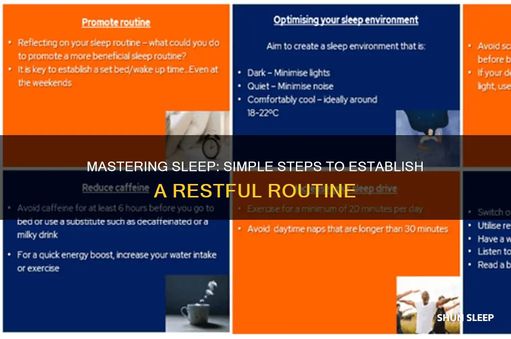 how to get yourself into a sleeping routine