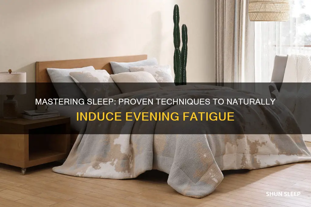 how to get yourself tired to go to sleep