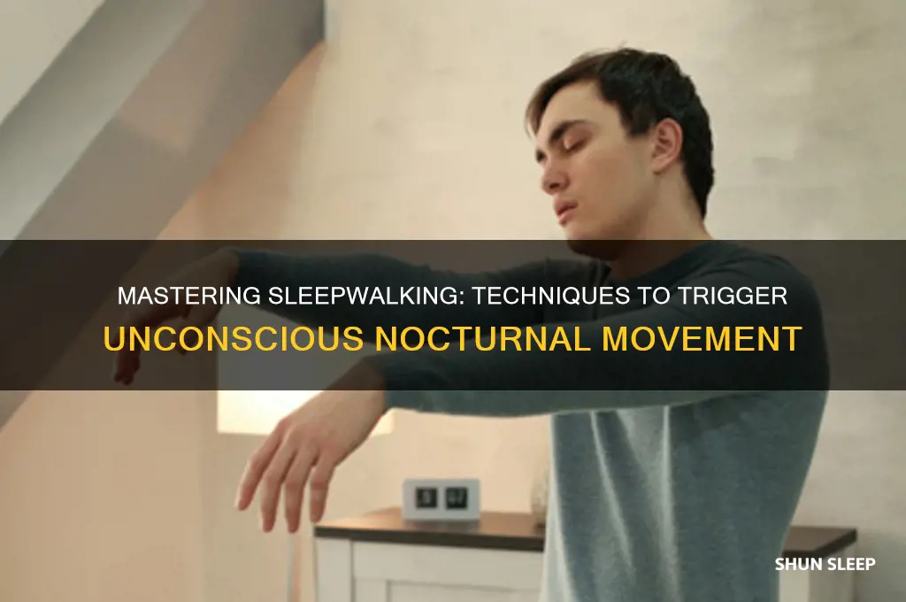 how to get yourself to sleep walk