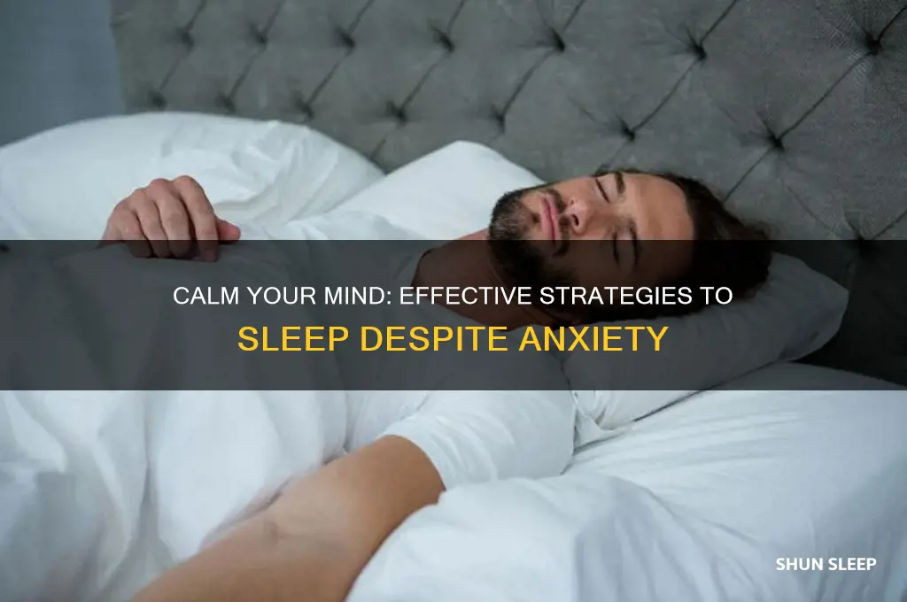 how to get yourself to sleep with anxiety