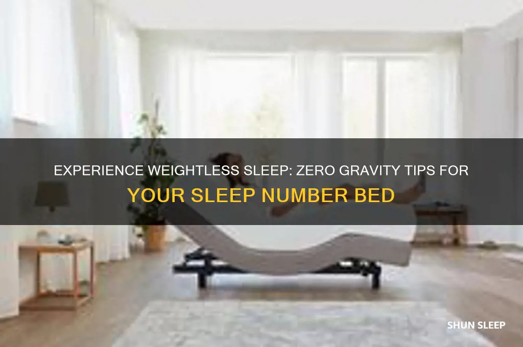 how to get zero gravity on sleep number bed