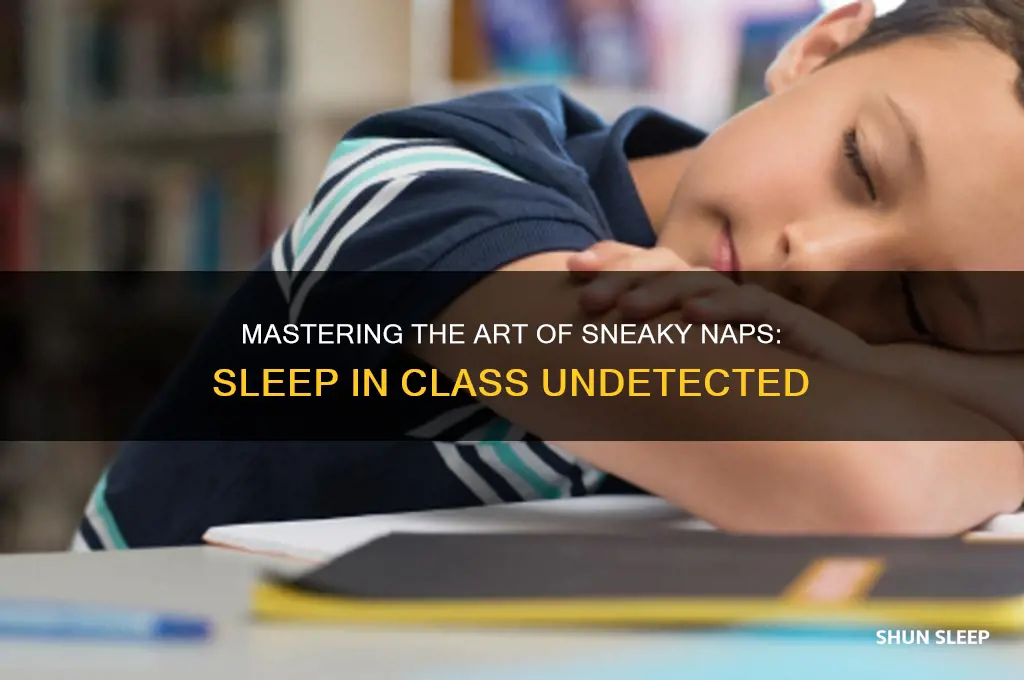 how to go to sleep in class without getting caught