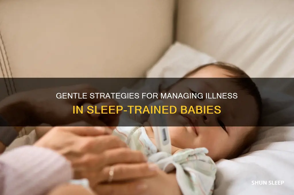 how to handle a sick sleep trained baby