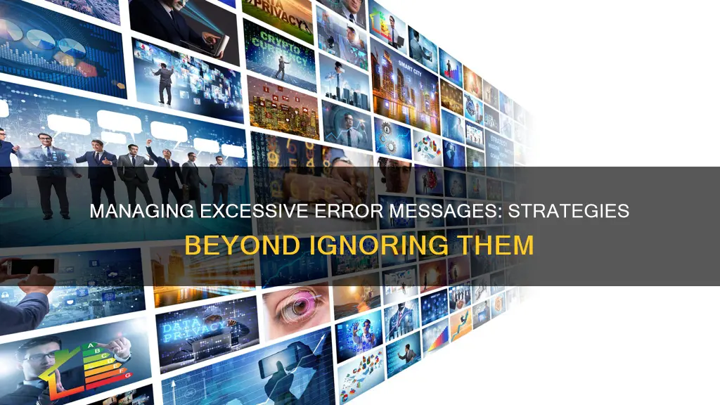 how to handle too many error messages without just sleeping