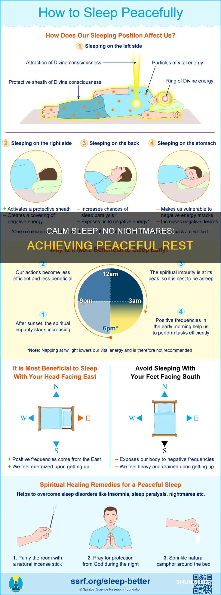 how to have a peaceful sleep without nightmares