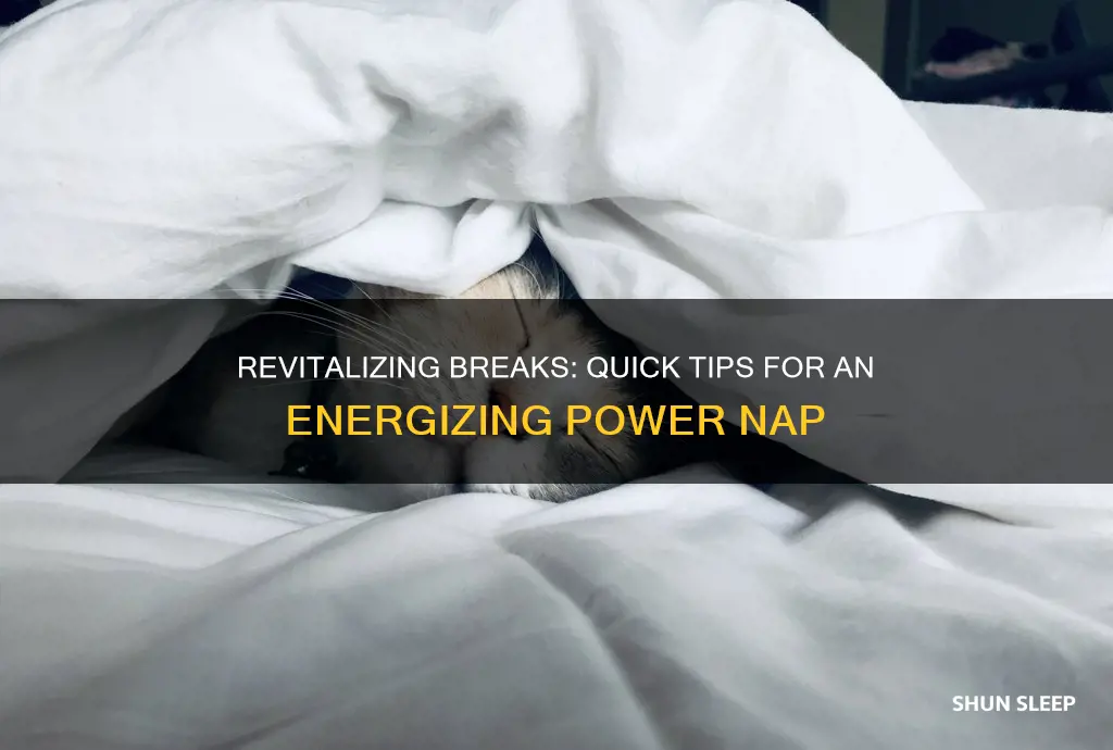 how to have a short rest without sleeping in