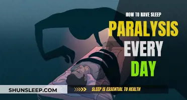 Sleep Paralysis: Inducing the Daily Nightmare