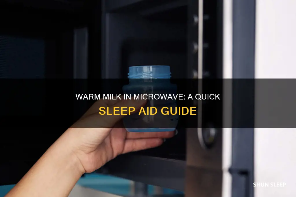 how to heat milk in microwave for help sleeping