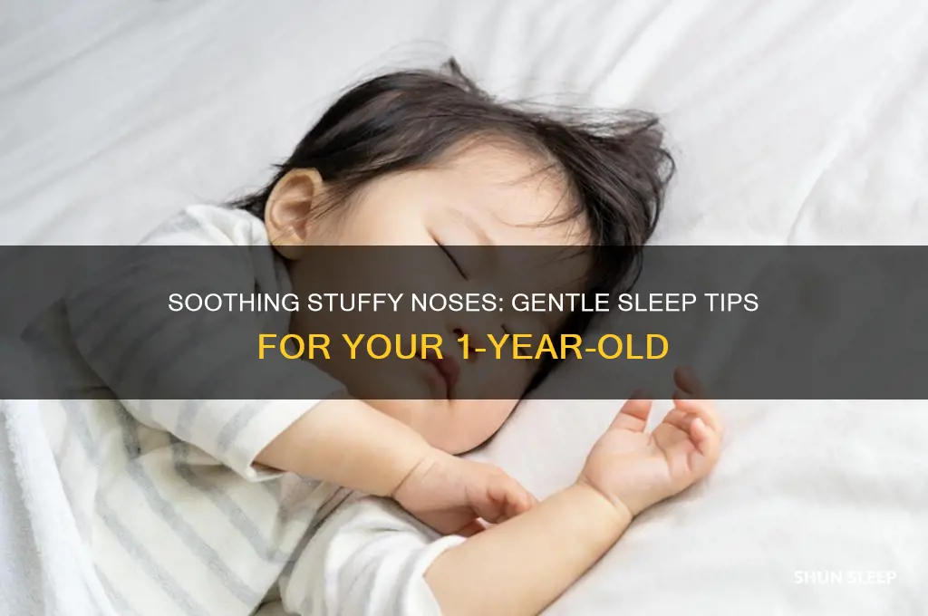 how to help 1 year old sleep with stuffy nose