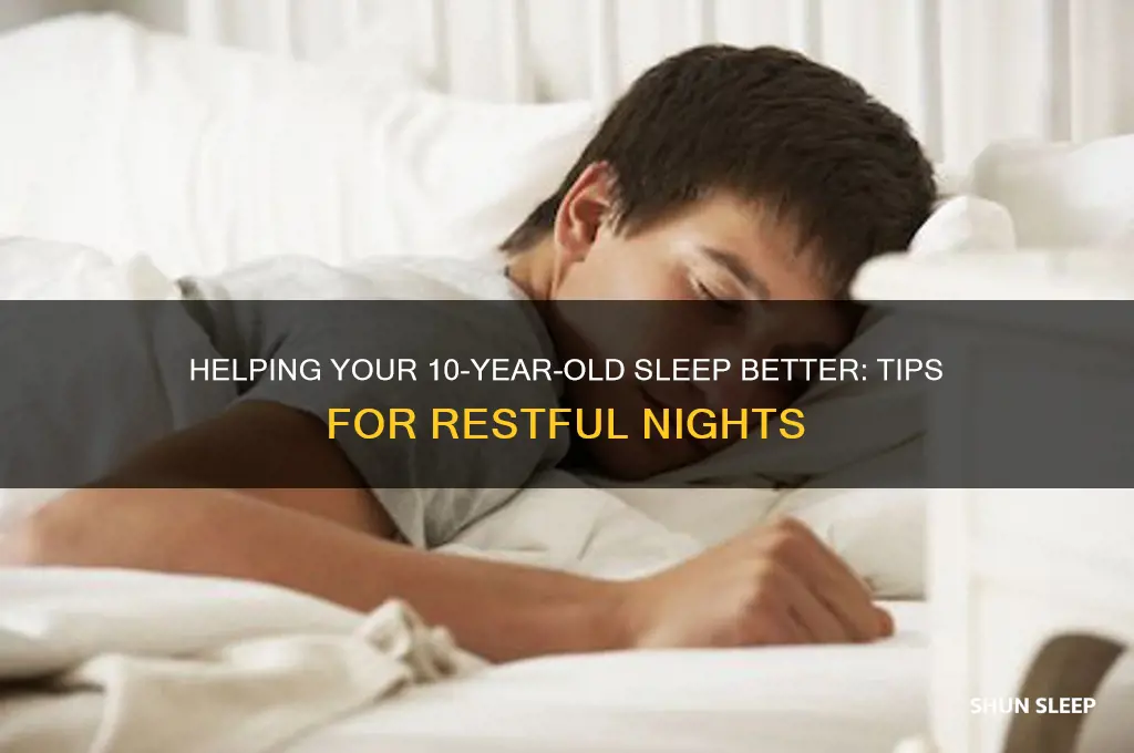 how to help 10 year old sleep