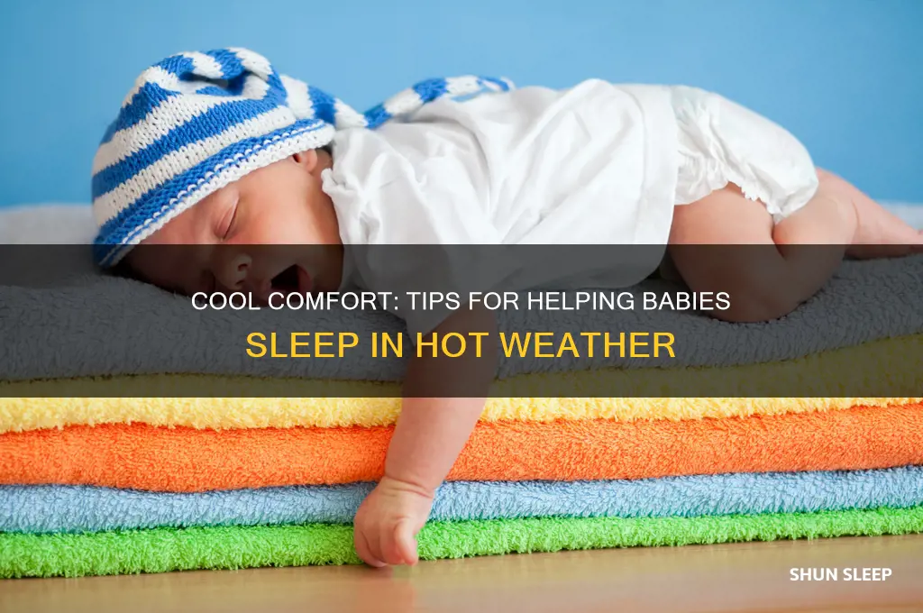 how to help a baby sleep in hot weather