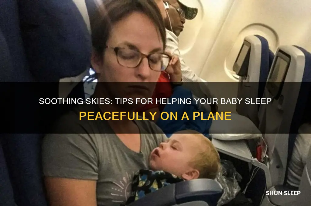 how to help a baby sleep on a plane