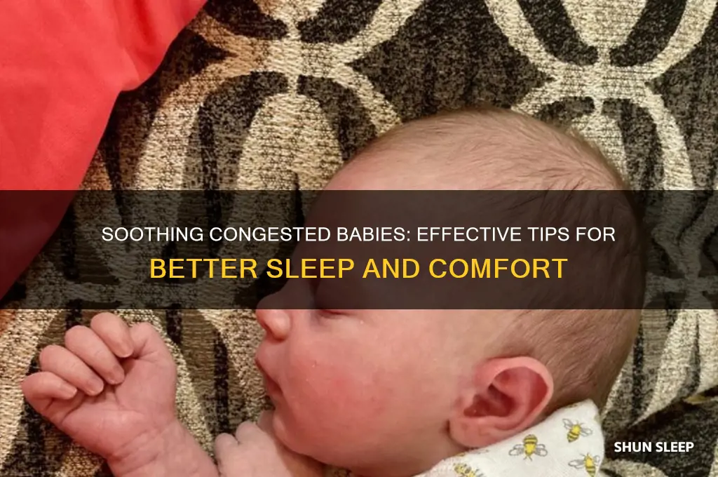 how to help a baby sleep when congested