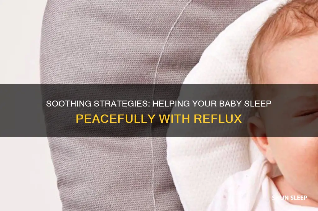 how to help a baby sleep with reflux